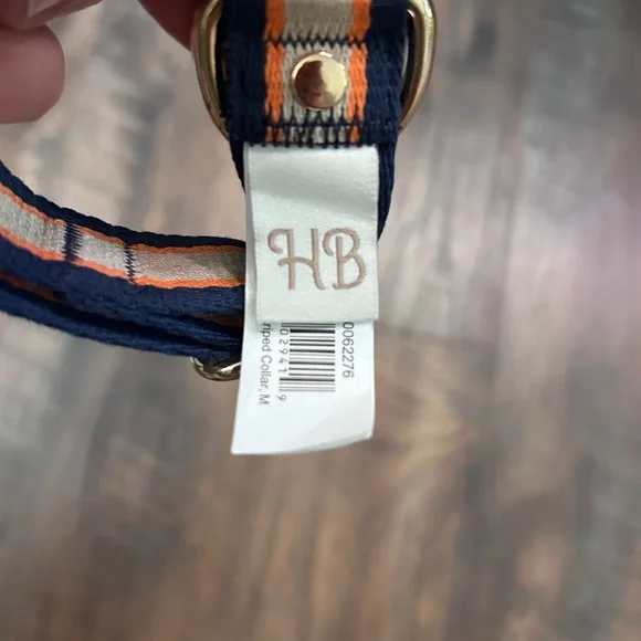 Harry Barker Tan Classic Striped Dog Collar, Medium - Picture 6 of 8